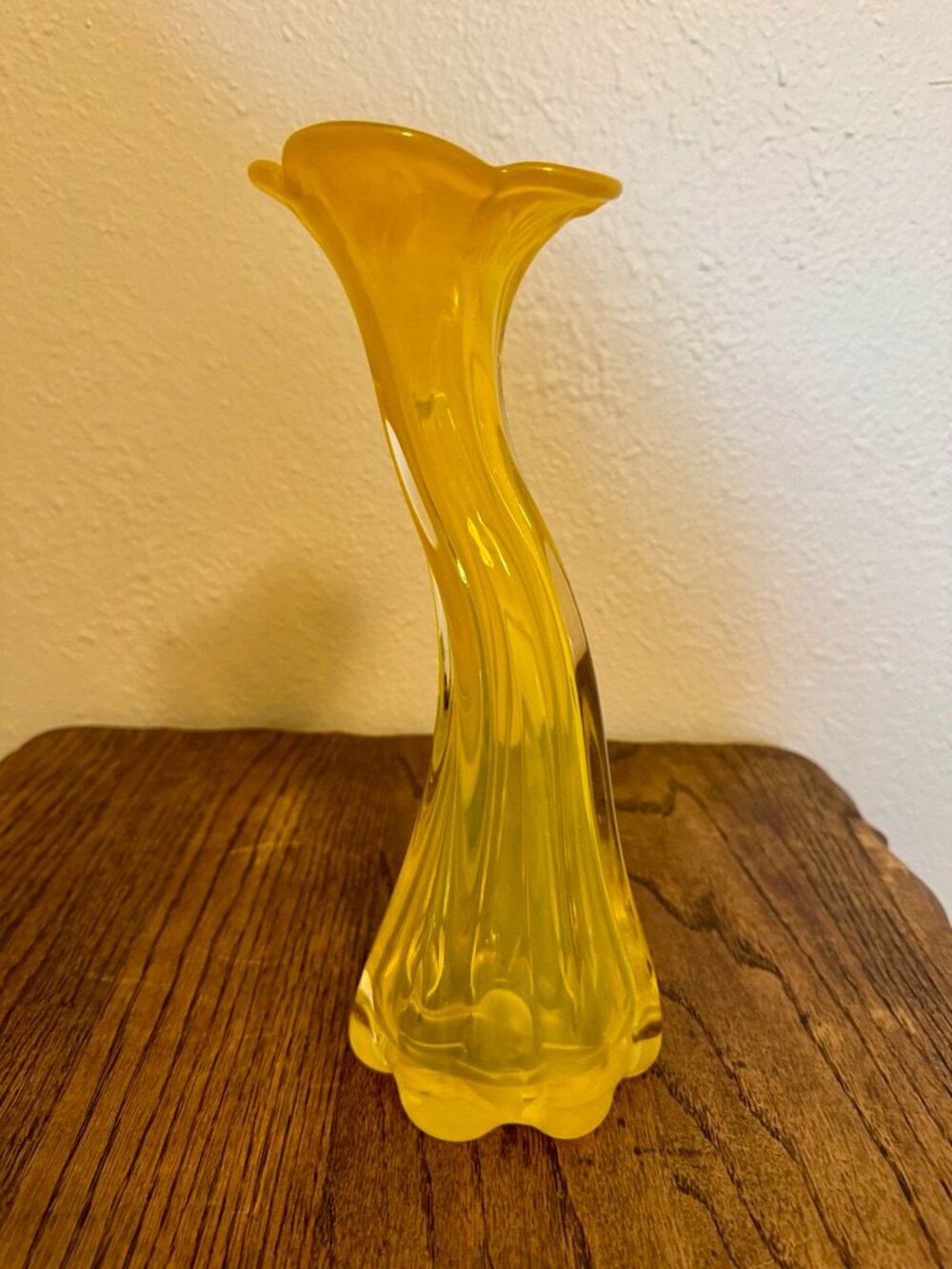 Vintage Yellow Flower Vase Margie's Garden MCM
